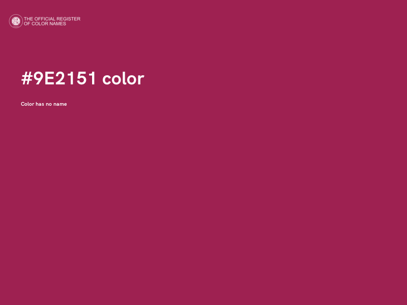 #9E2151 color image