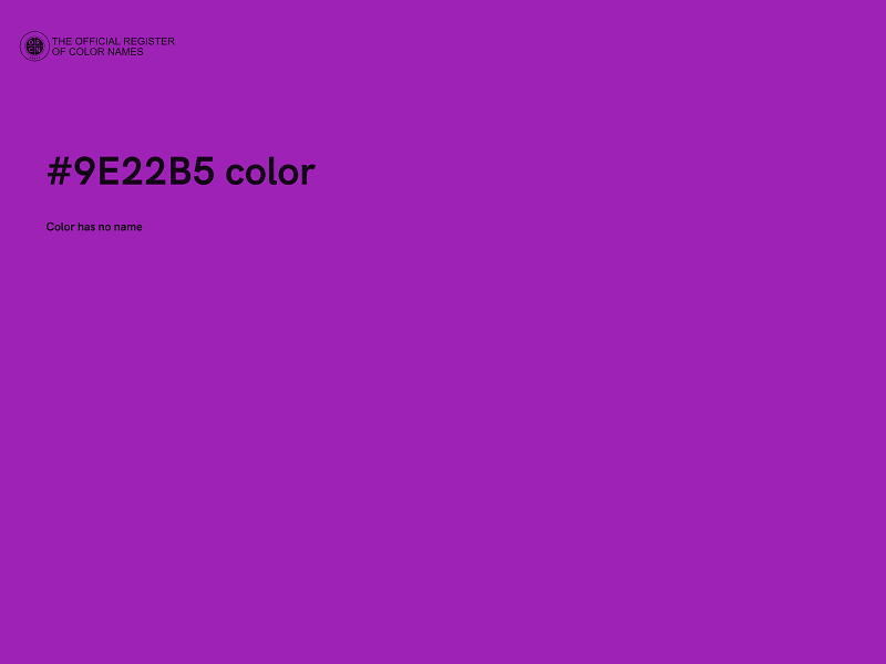 #9E22B5 color image