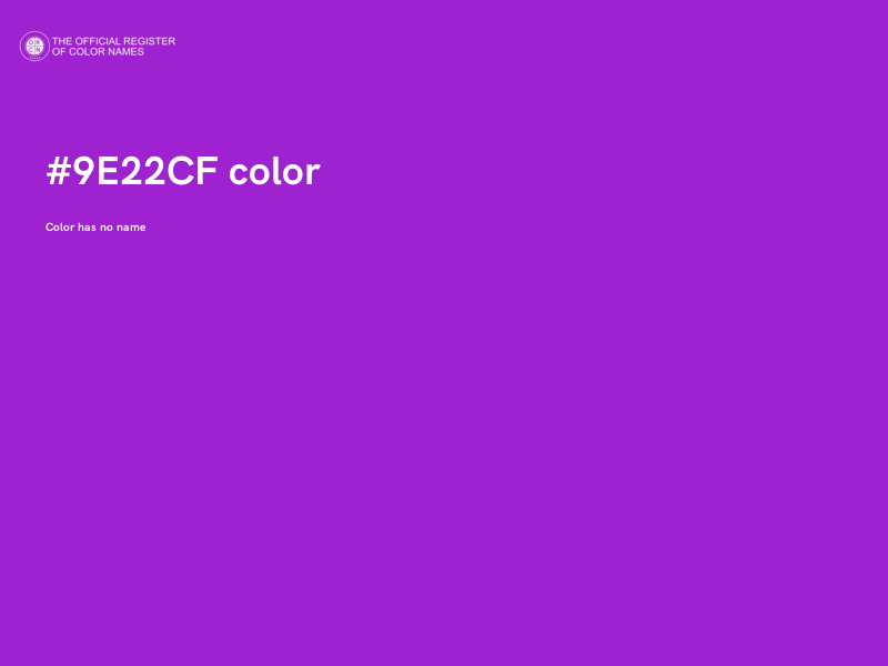 #9E22CF color image