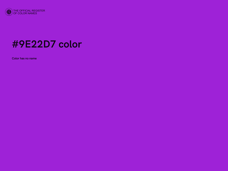 #9E22D7 color image