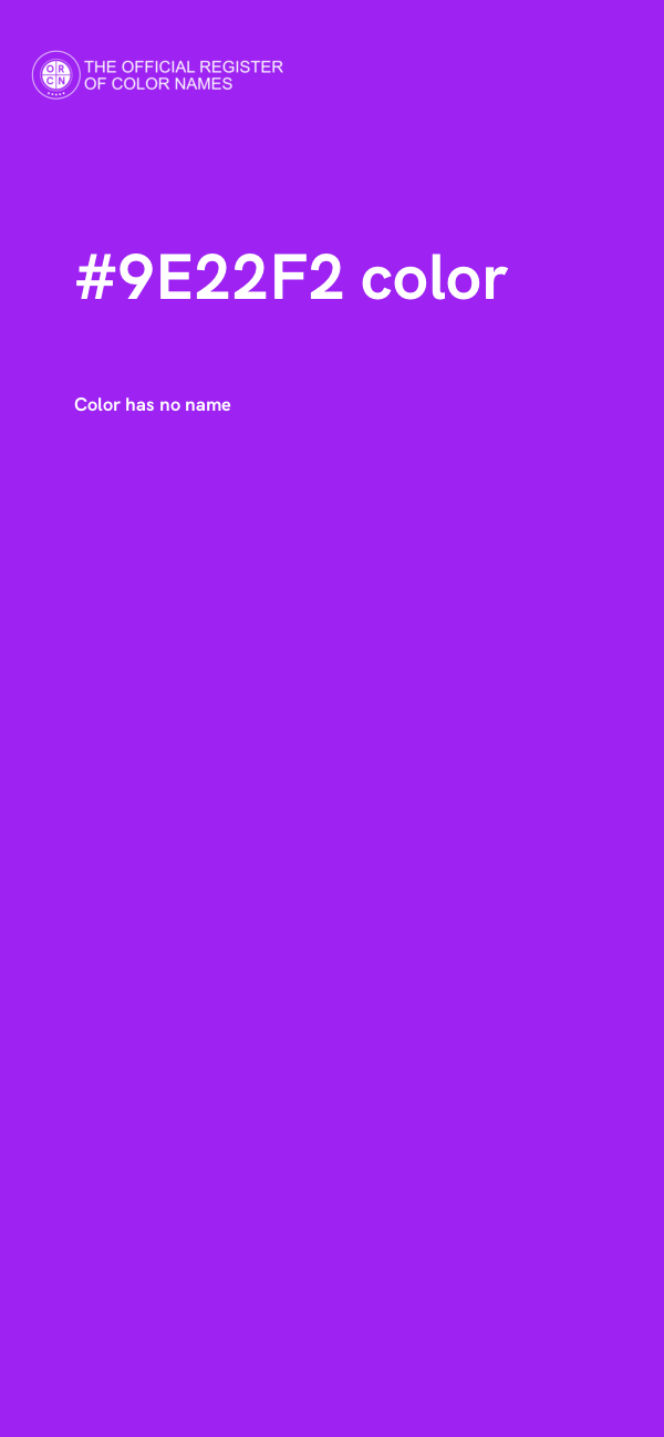 #9E22F2 color image