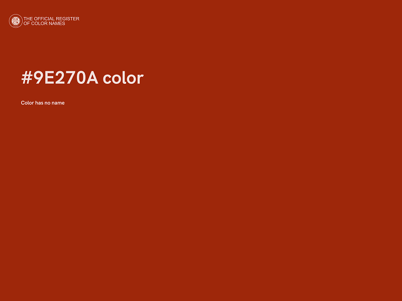 #9E270A color image