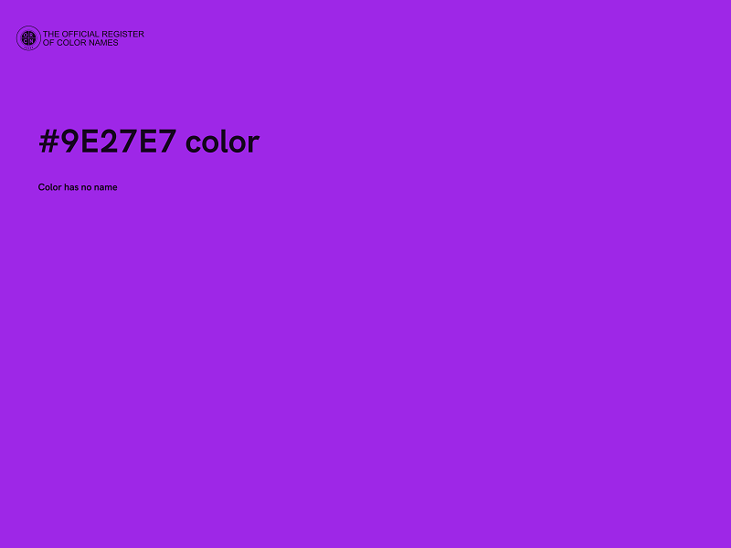 #9E27E7 color image