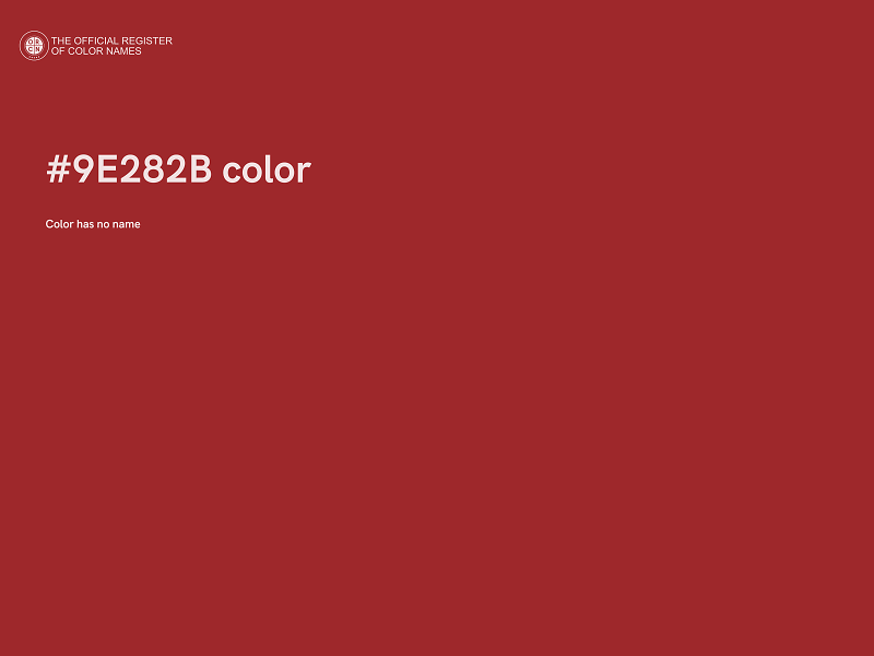 #9E282B color image