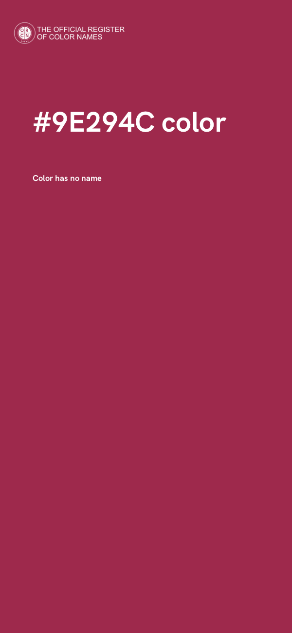 #9E294C color image