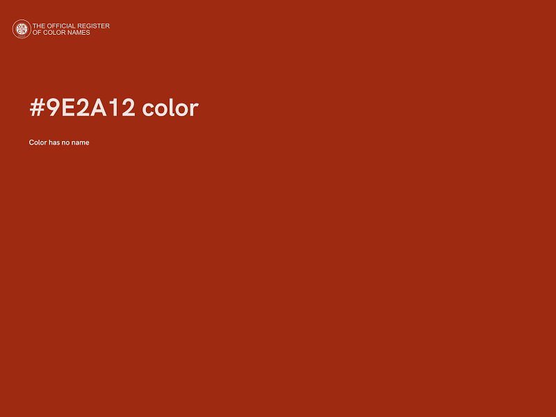 #9E2A12 color image