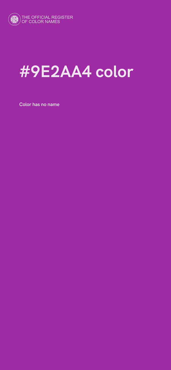 #9E2AA4 color image