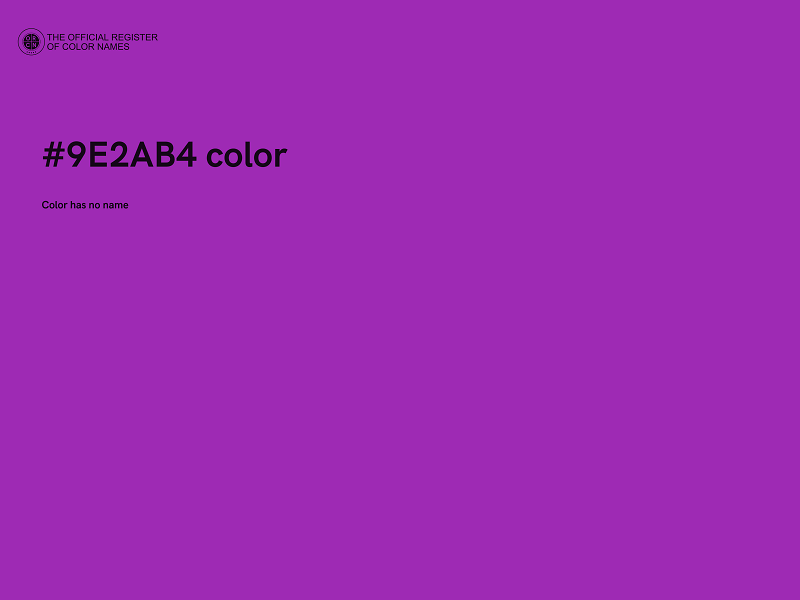 #9E2AB4 color image
