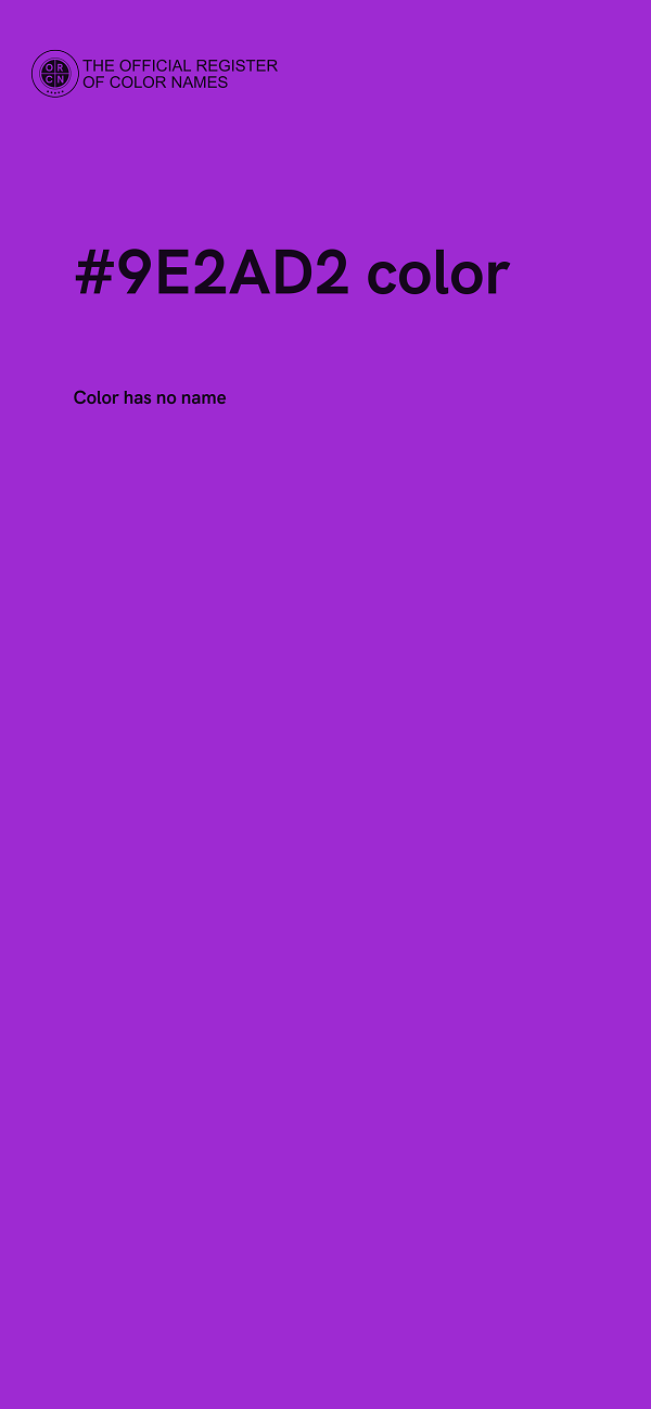 #9E2AD2 color image