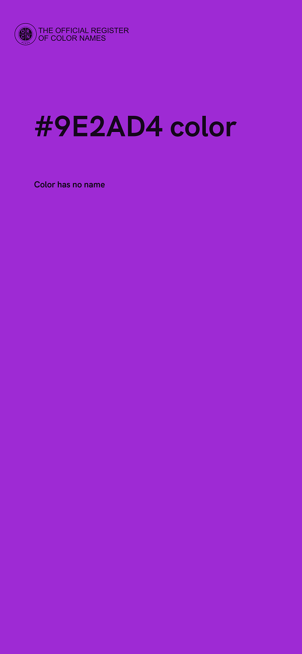 #9E2AD4 color image