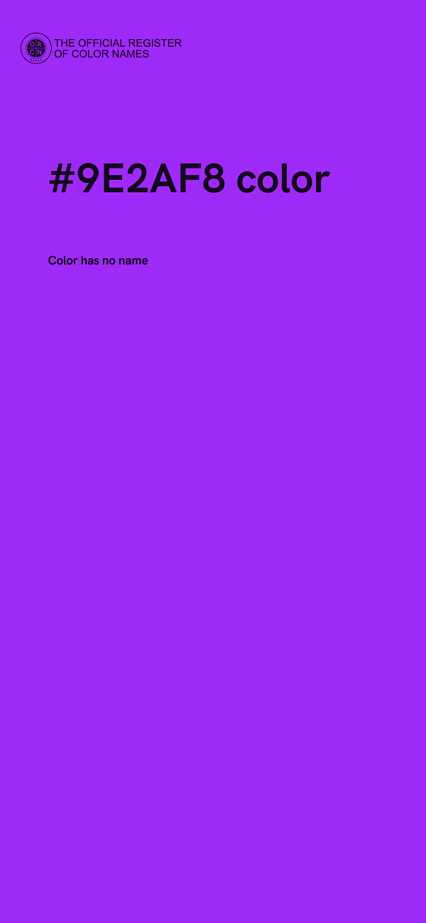 #9E2AF8 color image