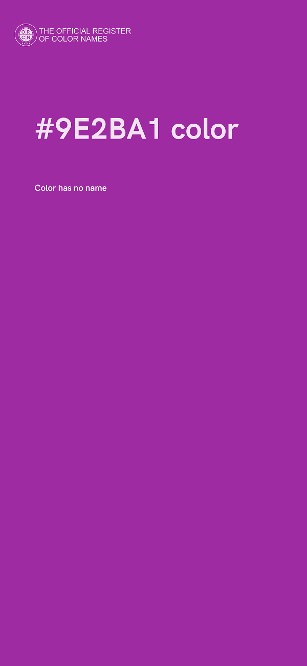#9E2BA1 color image