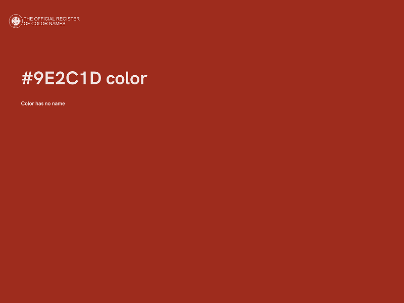 #9E2C1D color image