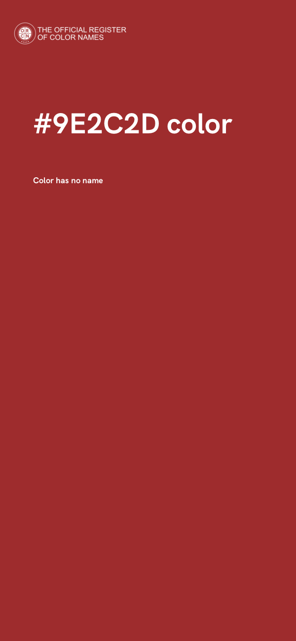 #9E2C2D color image