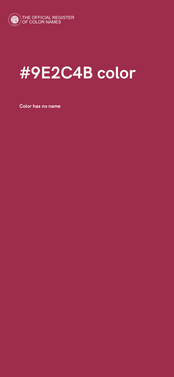 #9E2C4B color image