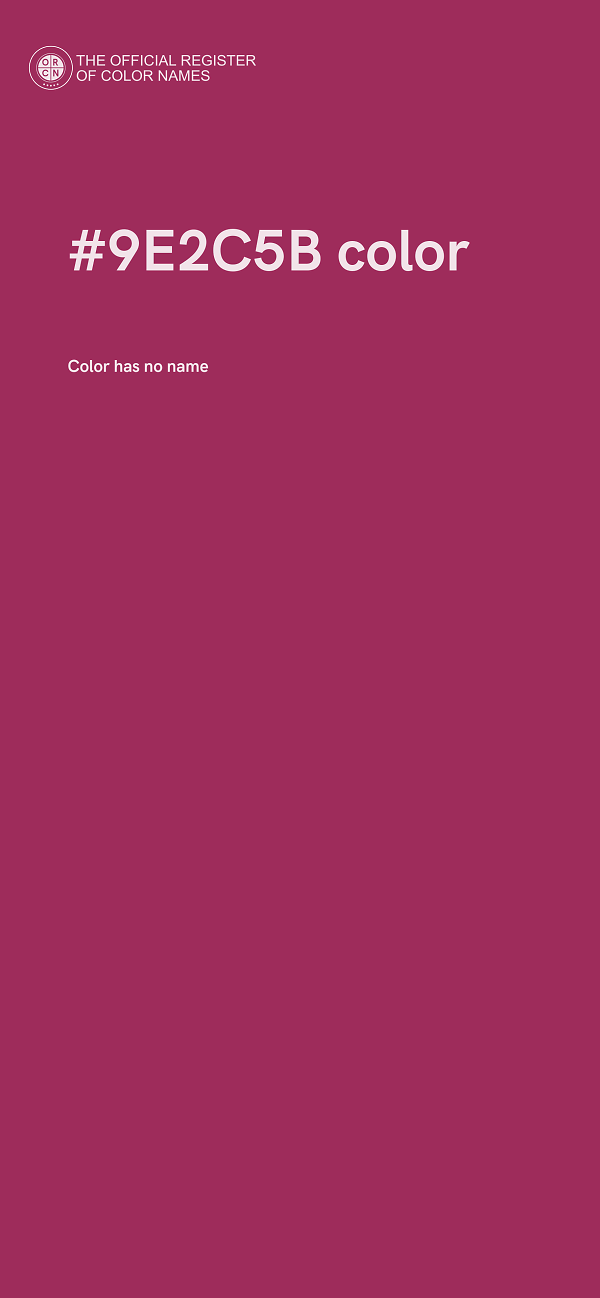 #9E2C5B color image