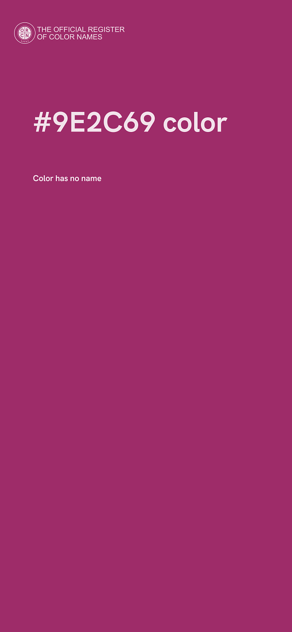#9E2C69 color image