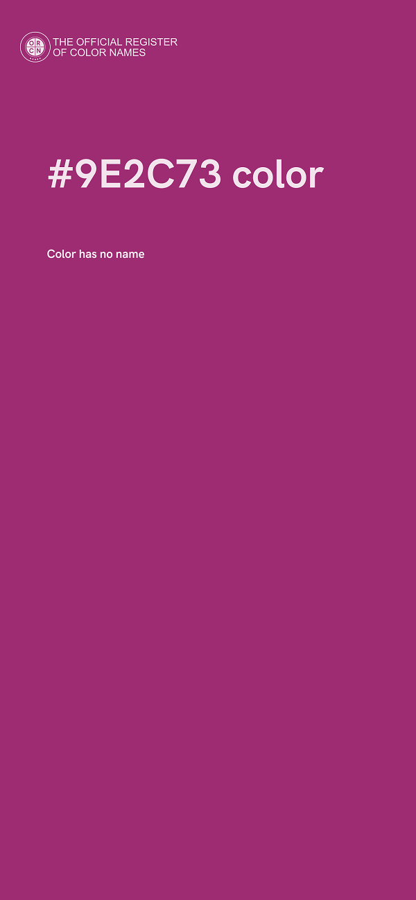 #9E2C73 color image