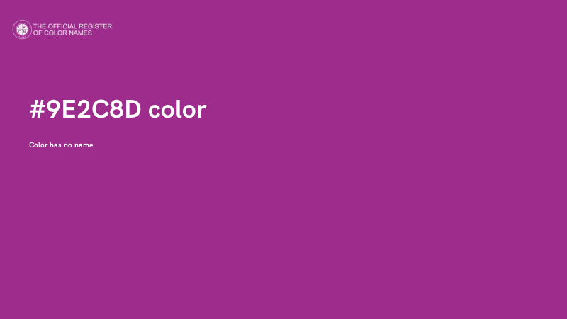 #9E2C8D color image