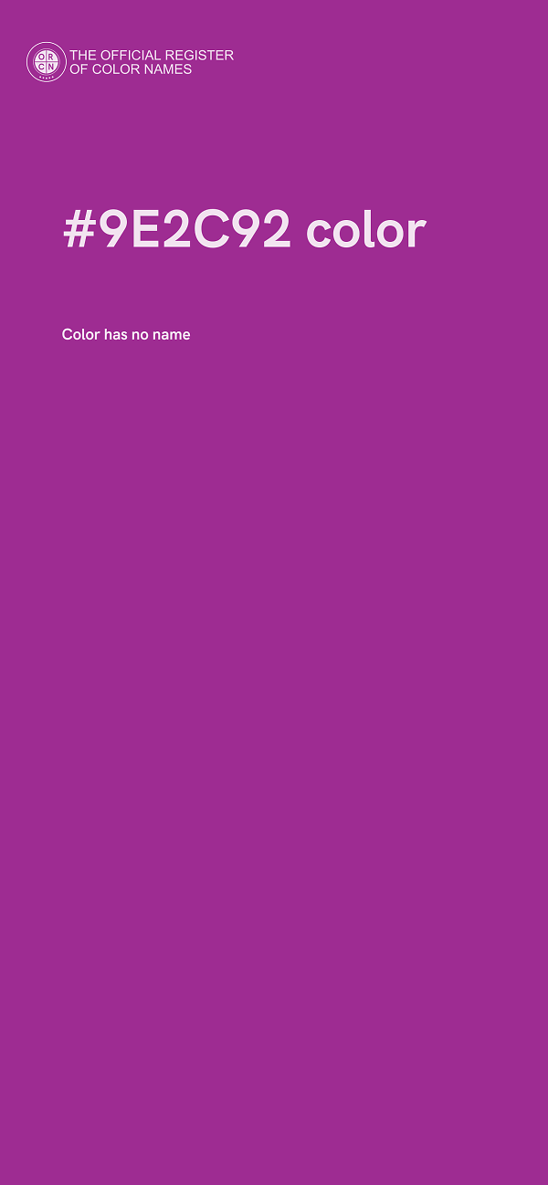 #9E2C92 color image