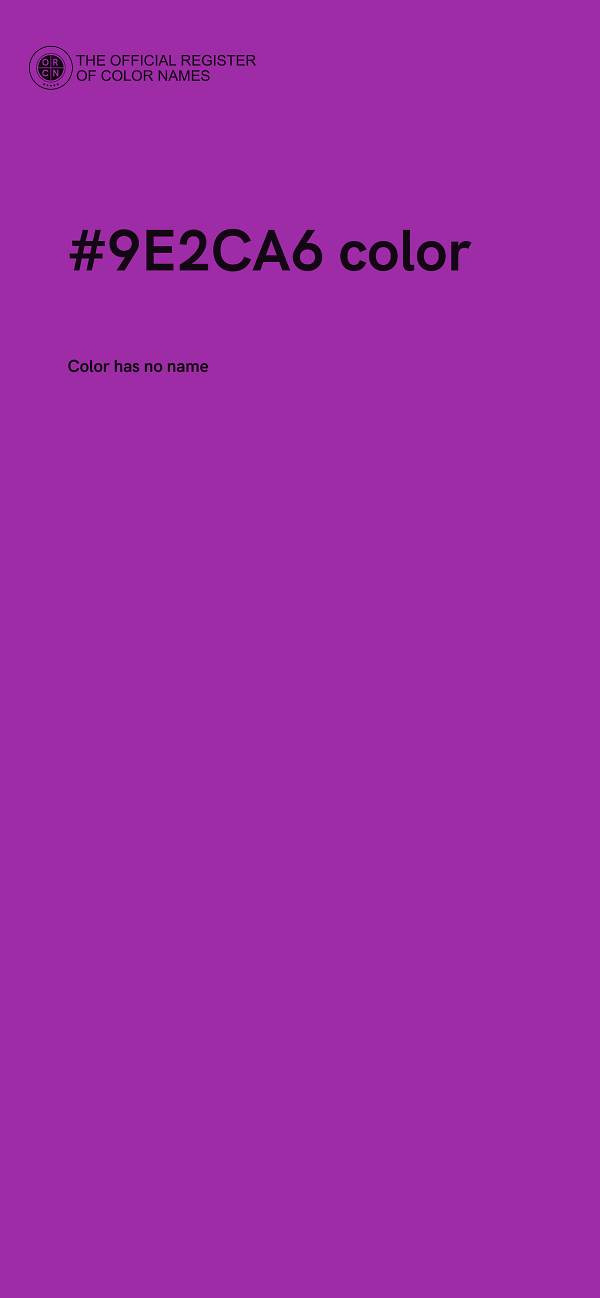 #9E2CA6 color image