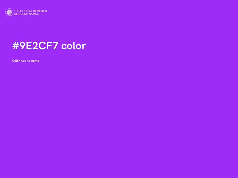 #9E2CF7 color image