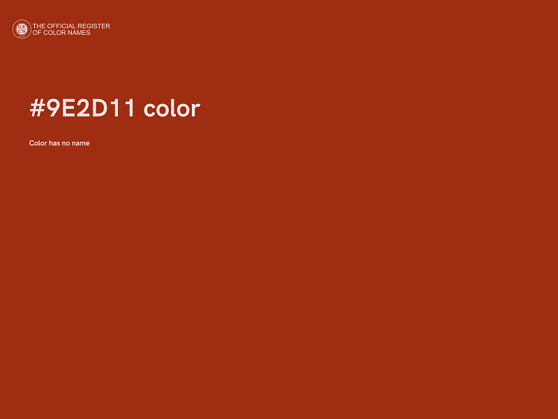 #9E2D11 color image