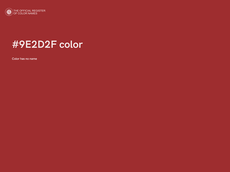 #9E2D2F color image