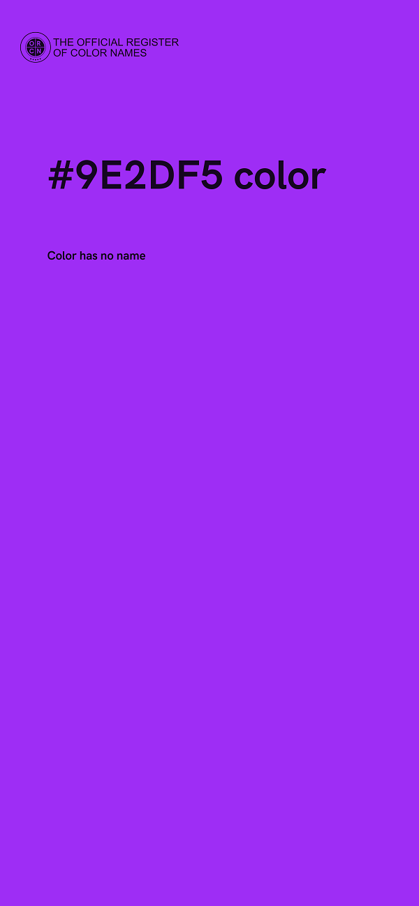 #9E2DF5 color image