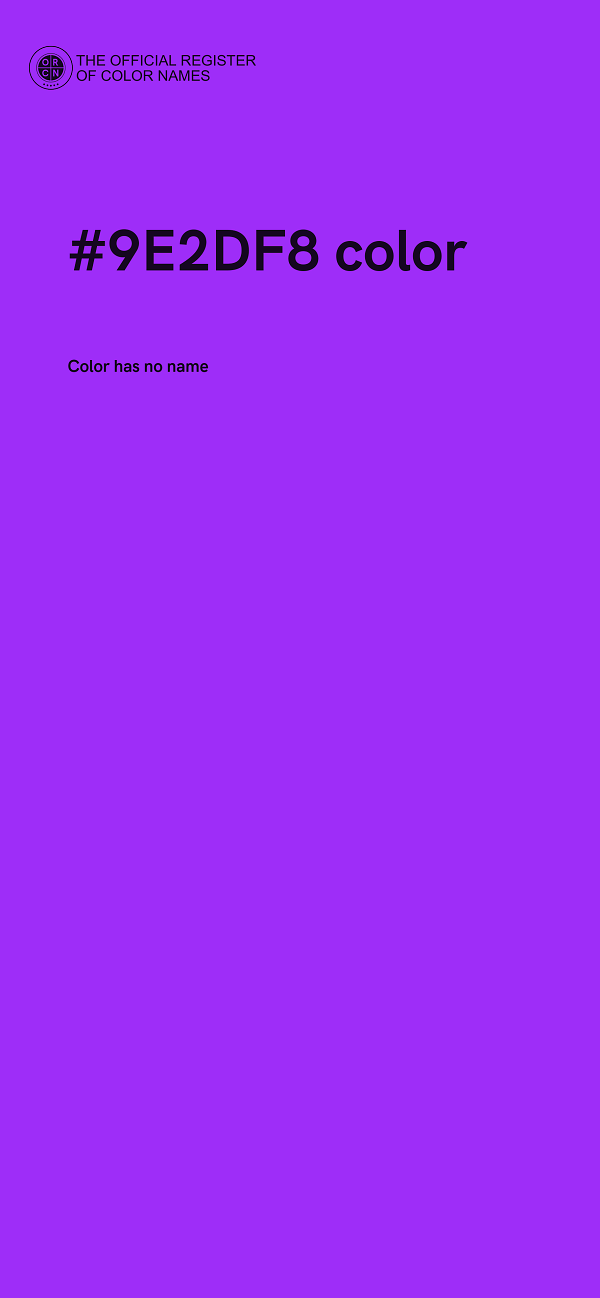 #9E2DF8 color image