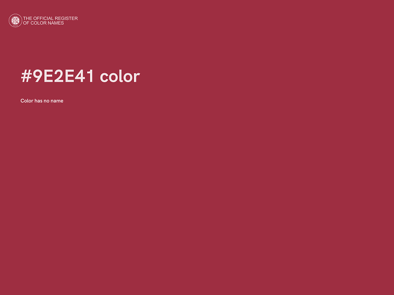 #9E2E41 color image