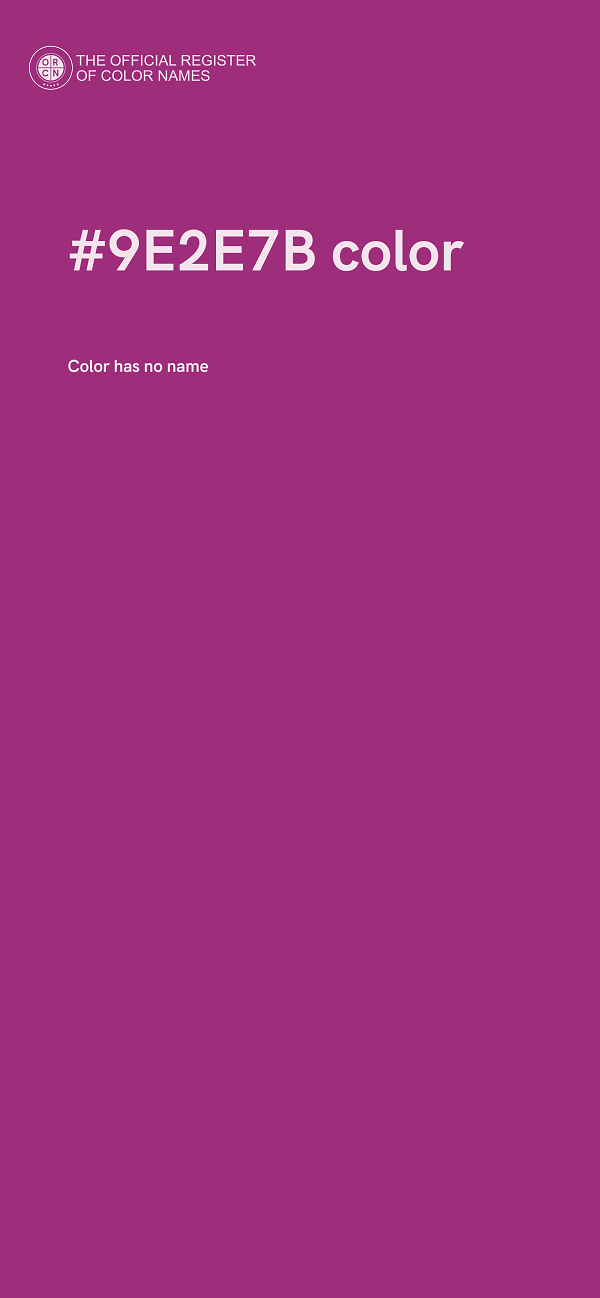 #9E2E7B color image