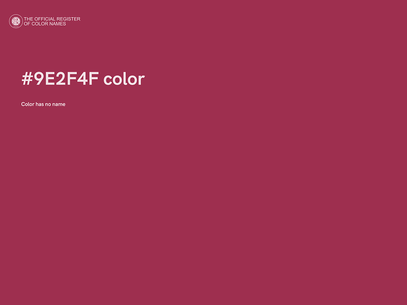 #9E2F4F color image