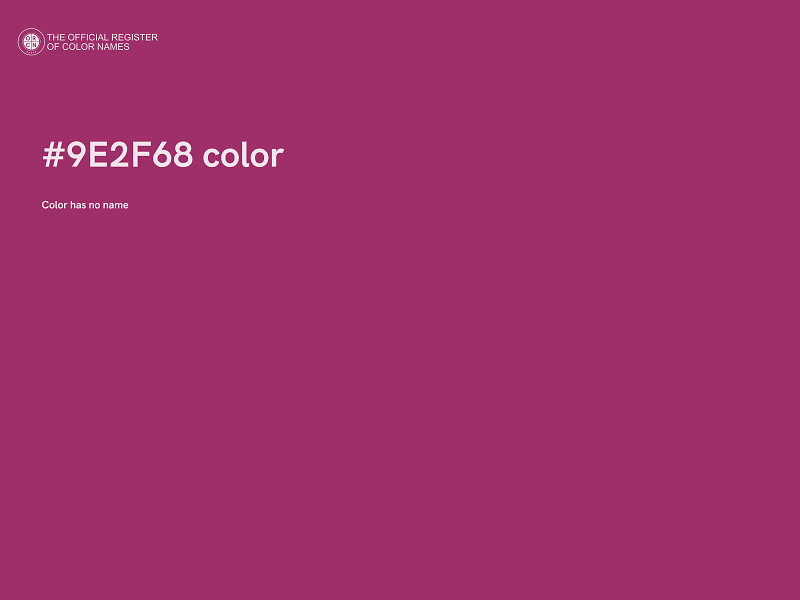 #9E2F68 color image