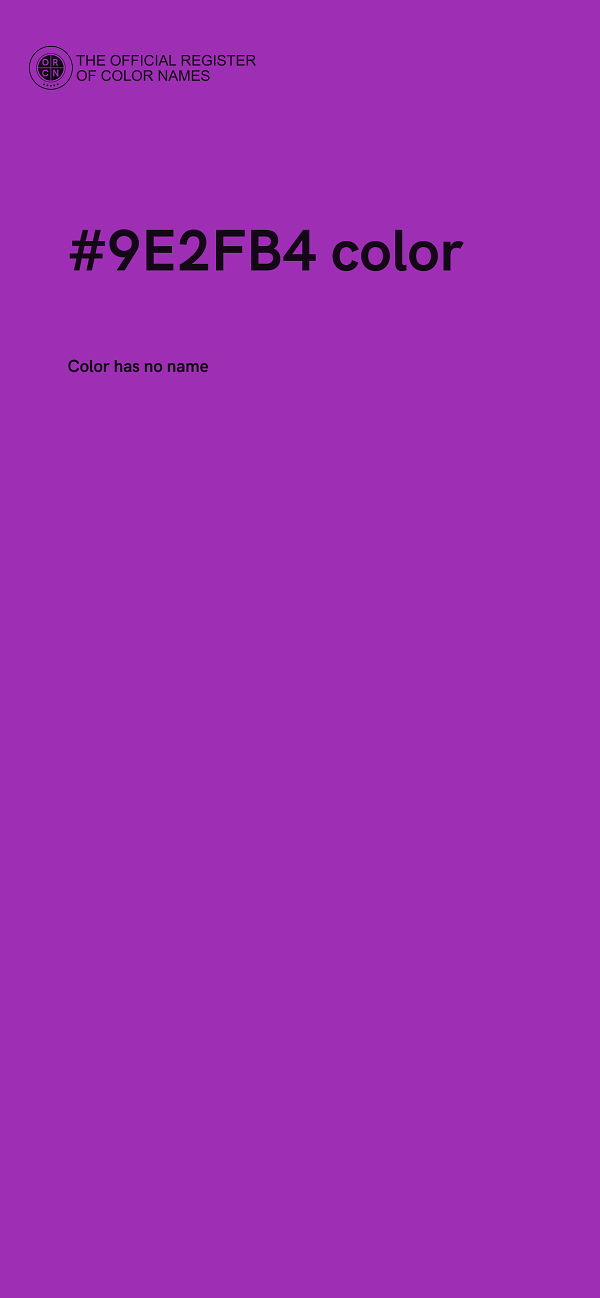 #9E2FB4 color image