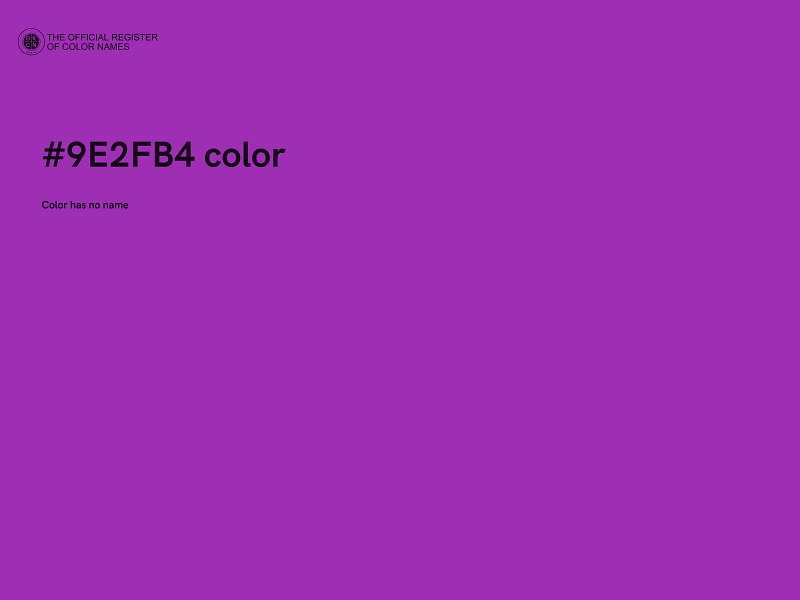 #9E2FB4 color image