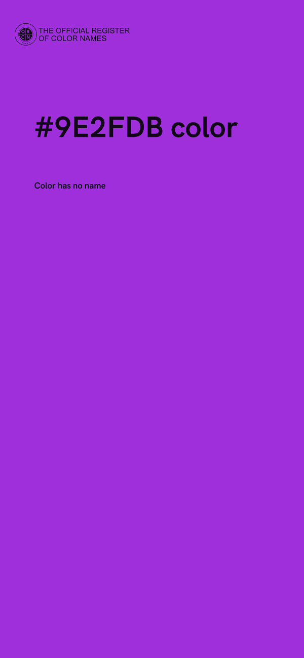 #9E2FDB color image