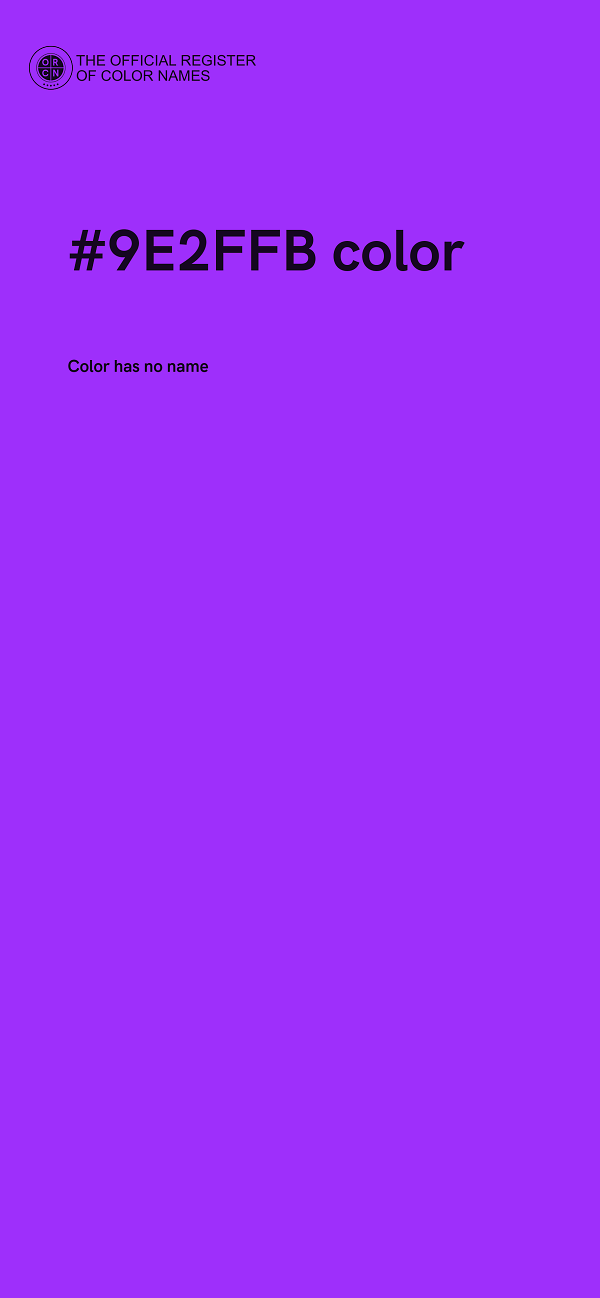 #9E2FFB color image