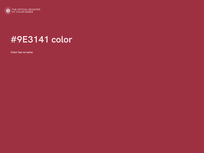 #9E3141 color image