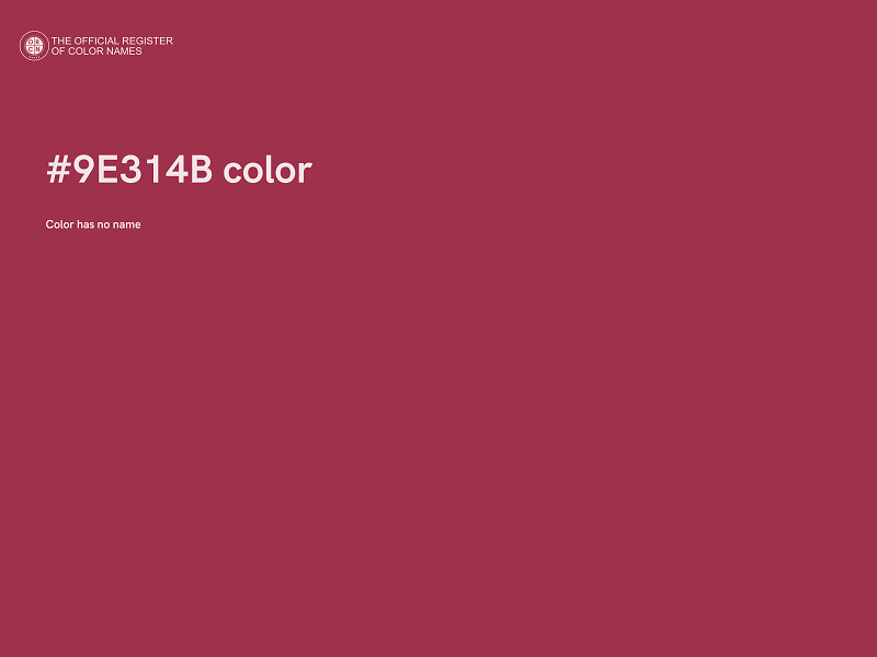 #9E314B color image