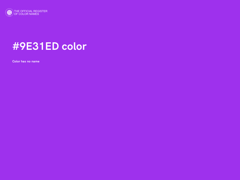 #9E31ED color image