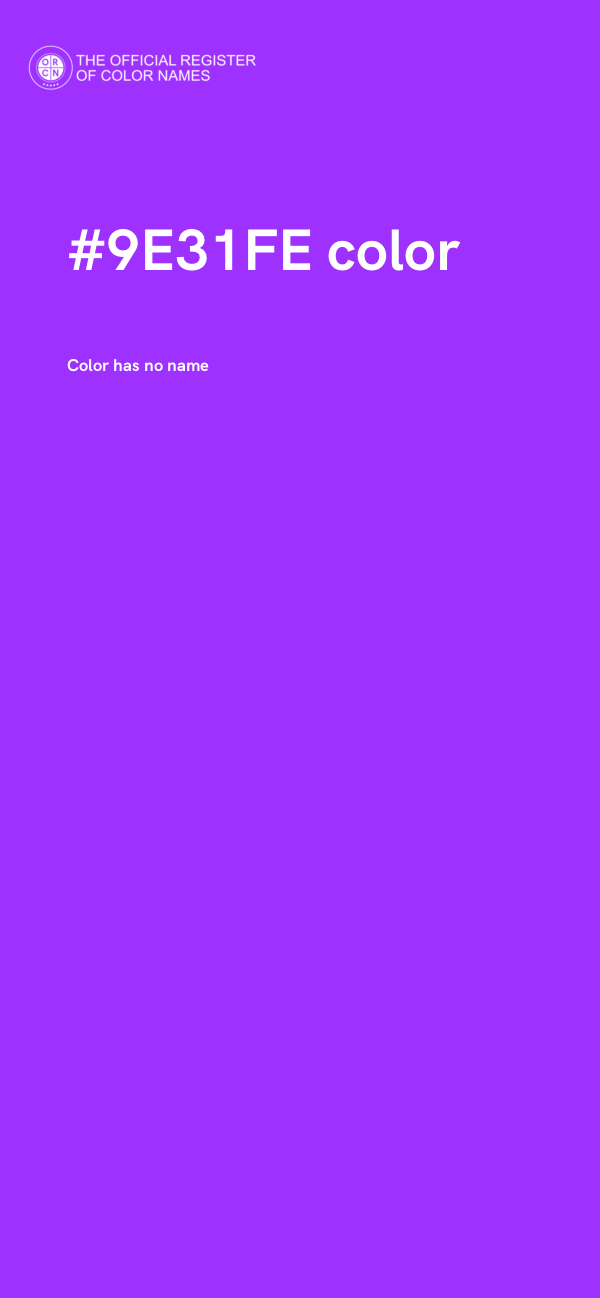 #9E31FE color image
