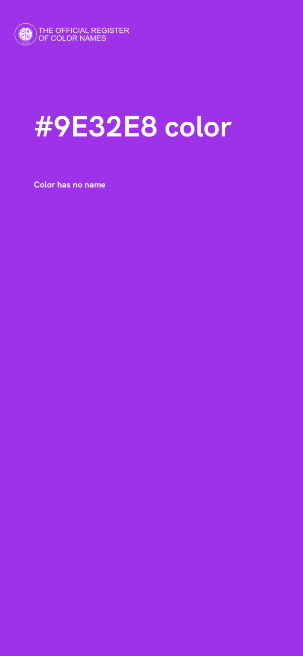 #9E32E8 color image