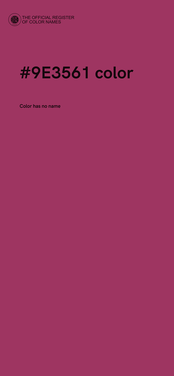 #9E3561 color image