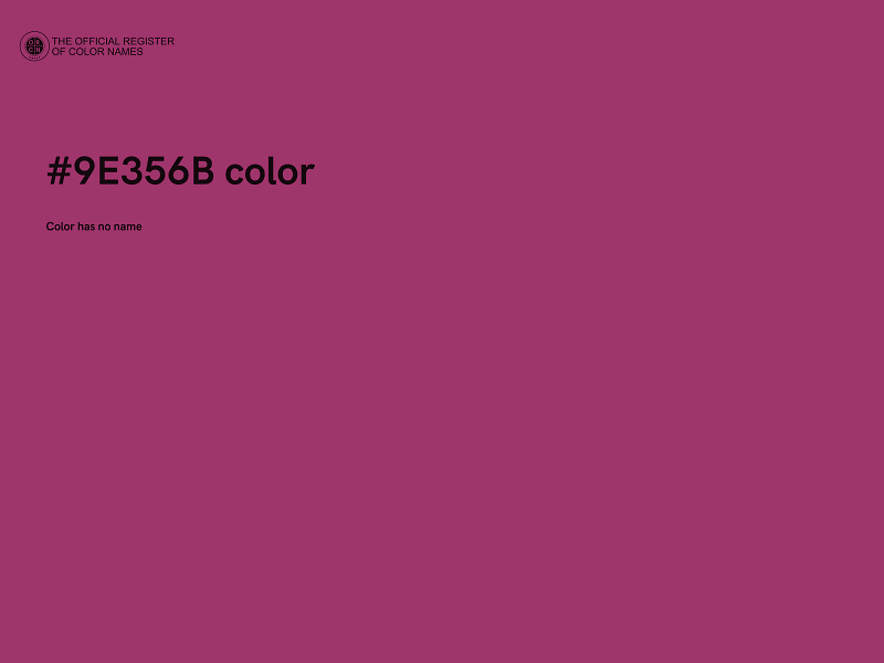 #9E356B color image