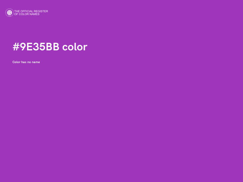 #9E35BB color image