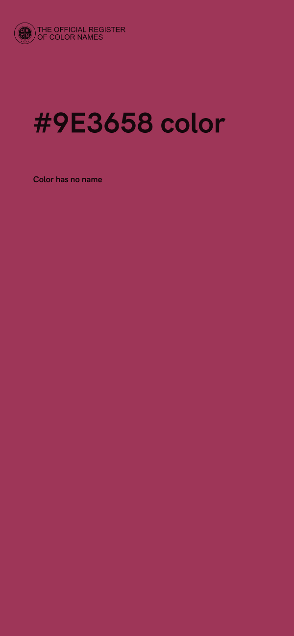 #9E3658 color image