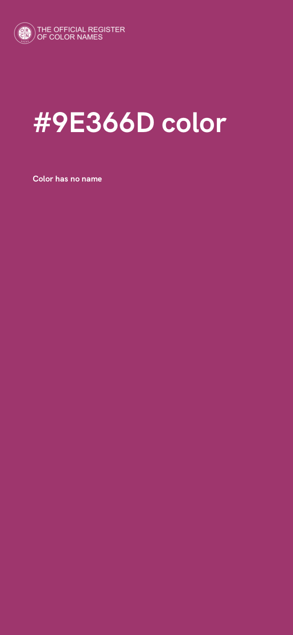 #9E366D color image