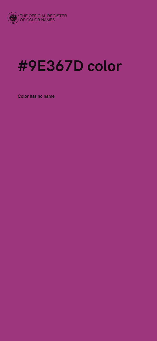 #9E367D color image