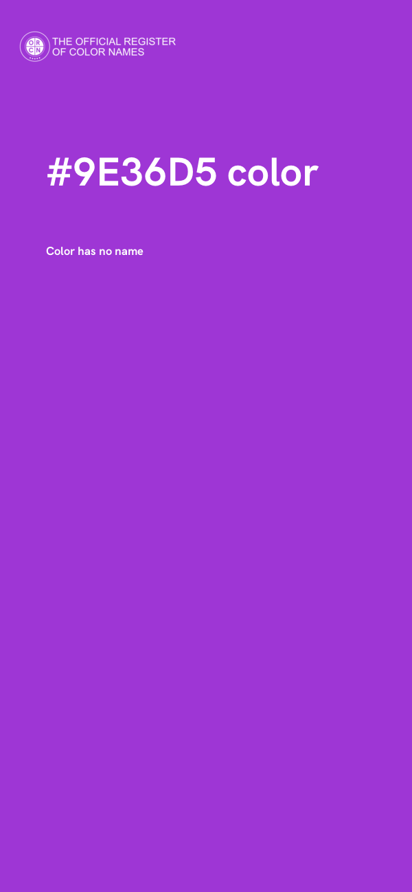 #9E36D5 color image